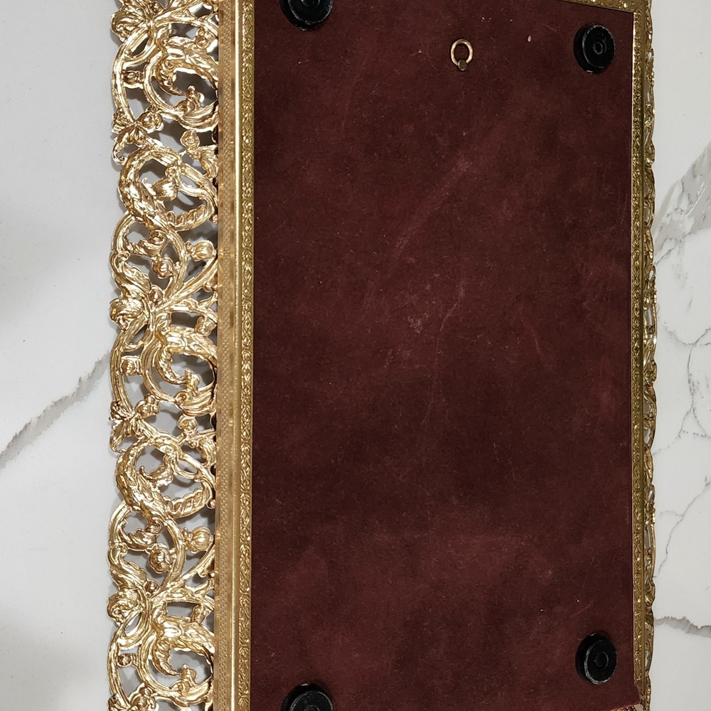 Ornate Gold Wall Mirror - Decorative Home Wall Decor - Picture 3 of 6